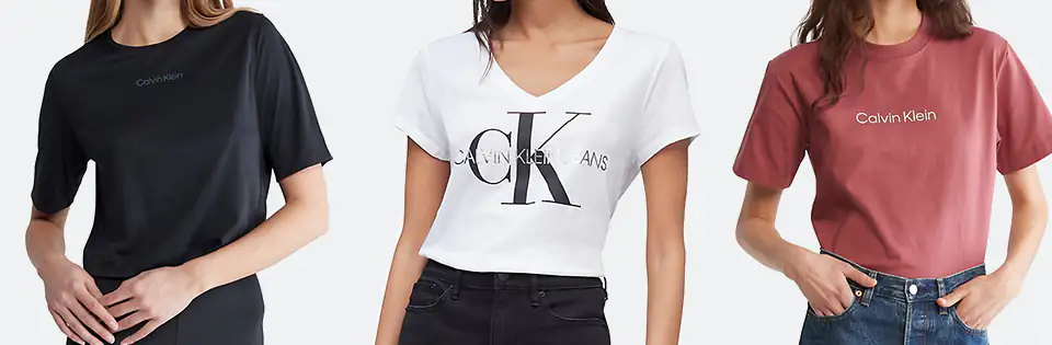 Womens-Calvin-Klein-T-Shirts